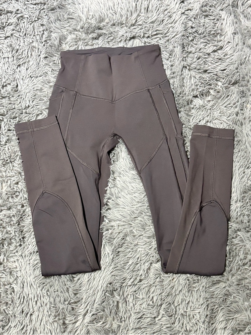 lululemon Gray High-Waist Leggings